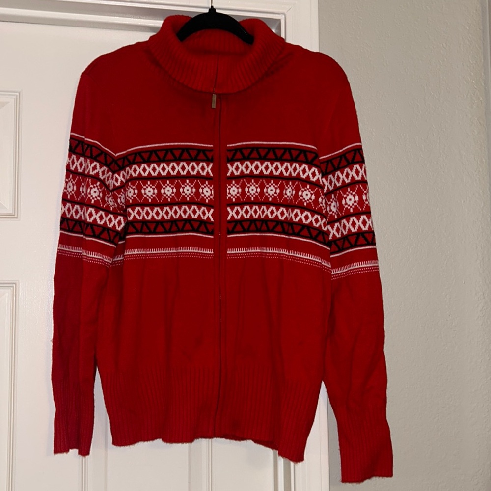 Josephine chai’s red Christmas sweater Large
